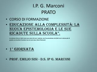 I.P. G. Marconi PRATO