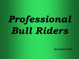 Professional Bull Riders