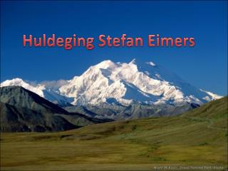 Huldeging Stefan Eimers