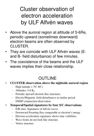 Cluster observation of electron acceleration by ULF Alfvén waves