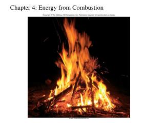 Chapter 4: Energy from Combustion