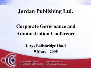 Jordan Publishing Ltd.
