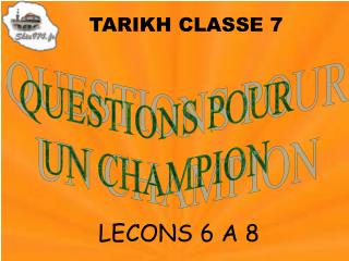 TARIKH CLASSE 7
