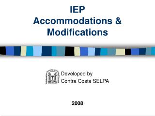 IEP Accommodations &amp; Modifications