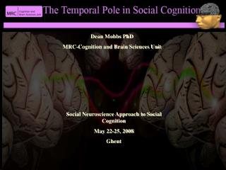Dean Mobbs PhD MRC-Cognition and Brain Sciences Unit