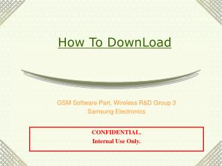 How To DownLoad