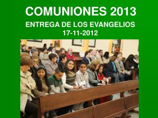 COMUNIONES 2013