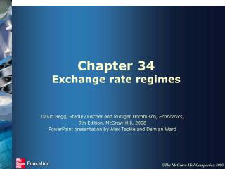 Chapter 34 Exchange rate regimes
