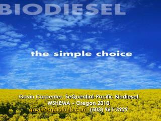 SeQuential-Pacific Biodiesel