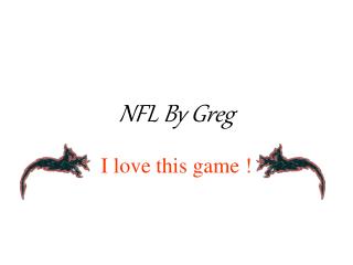 NFL By Greg