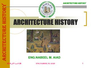 ARCHITECTURE HISTORY