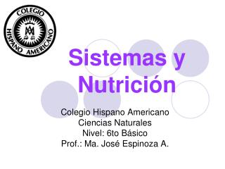 Sistemas y Nutrición