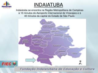 Indaiatuba se encontra na Região Metropolitana de Campinas