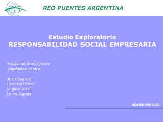 Estudio Exploratorio RESPONSABILIDAD SOCIAL EMPRESARIA