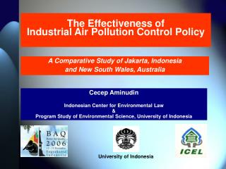 The Effectiveness of Industrial Air Pollution Control Policy