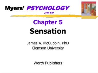 Myers’ PSYCHOLOGY 				(6th Ed)