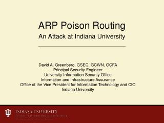 ARP Poison Routing