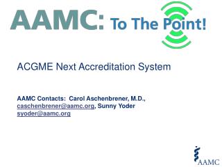 ACGME Next Accreditation System