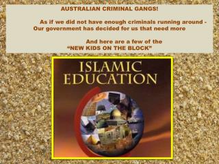 AUSTRALIAN CRIMINAL GANGS!