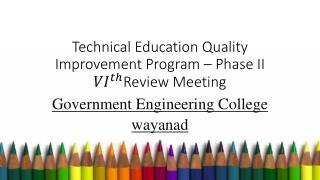 Technical Education Quality Improvement Program – Phase II Review Meeting