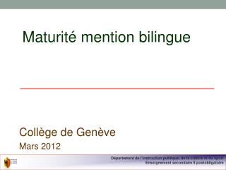 Maturité mention bilingue