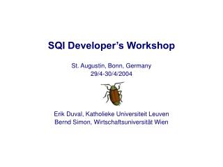 SQI Developer’s Workshop