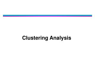 Clustering Analysis