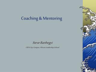 Coaching &amp; Mentoring