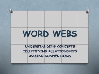 WORD WEBS