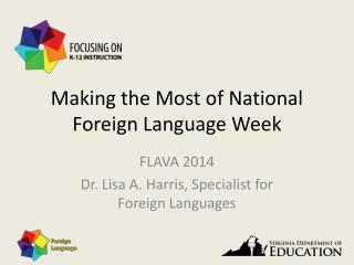 Making the Most of National Foreign Language Week