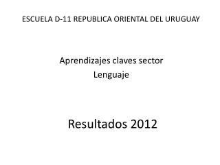 Resultados 2012