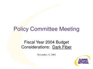 Policy Committee Meeting