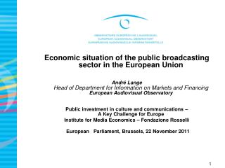Economic situation of the public broadcasting sector in the European Union
