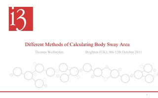 Different Methods of Calculating Body Sway Area
