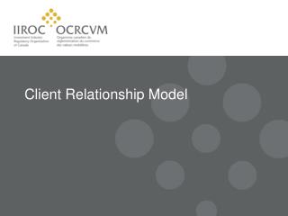Client Relationship Model