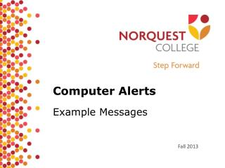 Computer Alerts