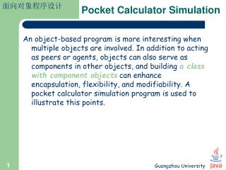 Pocket Calculator Simulation