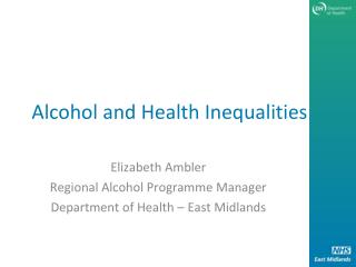 Alcohol and Health Inequalities