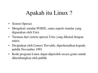 Apakah itu Linux ?