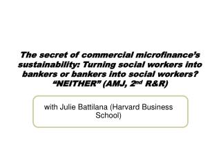 with Julie Battilana (Harvard Business School)