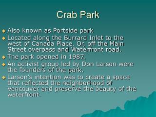 Crab Park