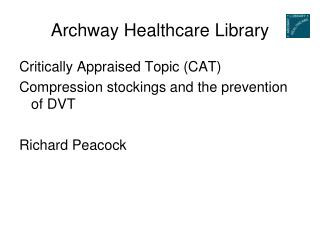 Archway Healthcare Library