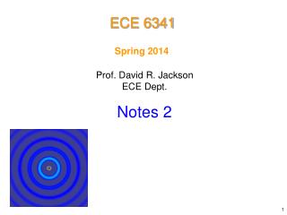Prof. David R. Jackson ECE Dept.