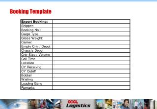 Booking Template