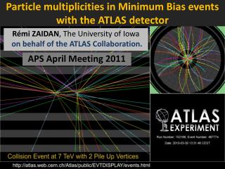 Particle multiplicities in Minimum Bias events with the ATLAS detector