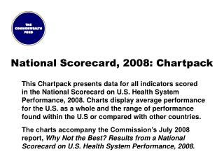 National Scorecard, 2008: Chartpack