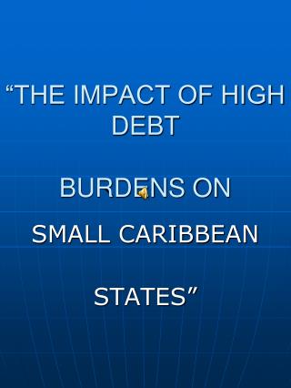 “THE IMPACT OF HIGH DEBT BURDENS ON
