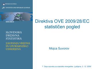 Direktiva OVE 2009/28/EC statističen pogled