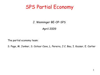 SPS Partial Economy