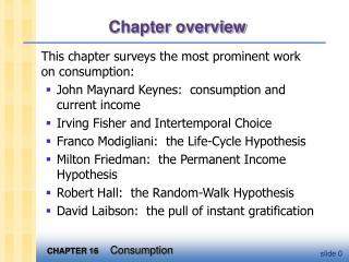 Chapter overview